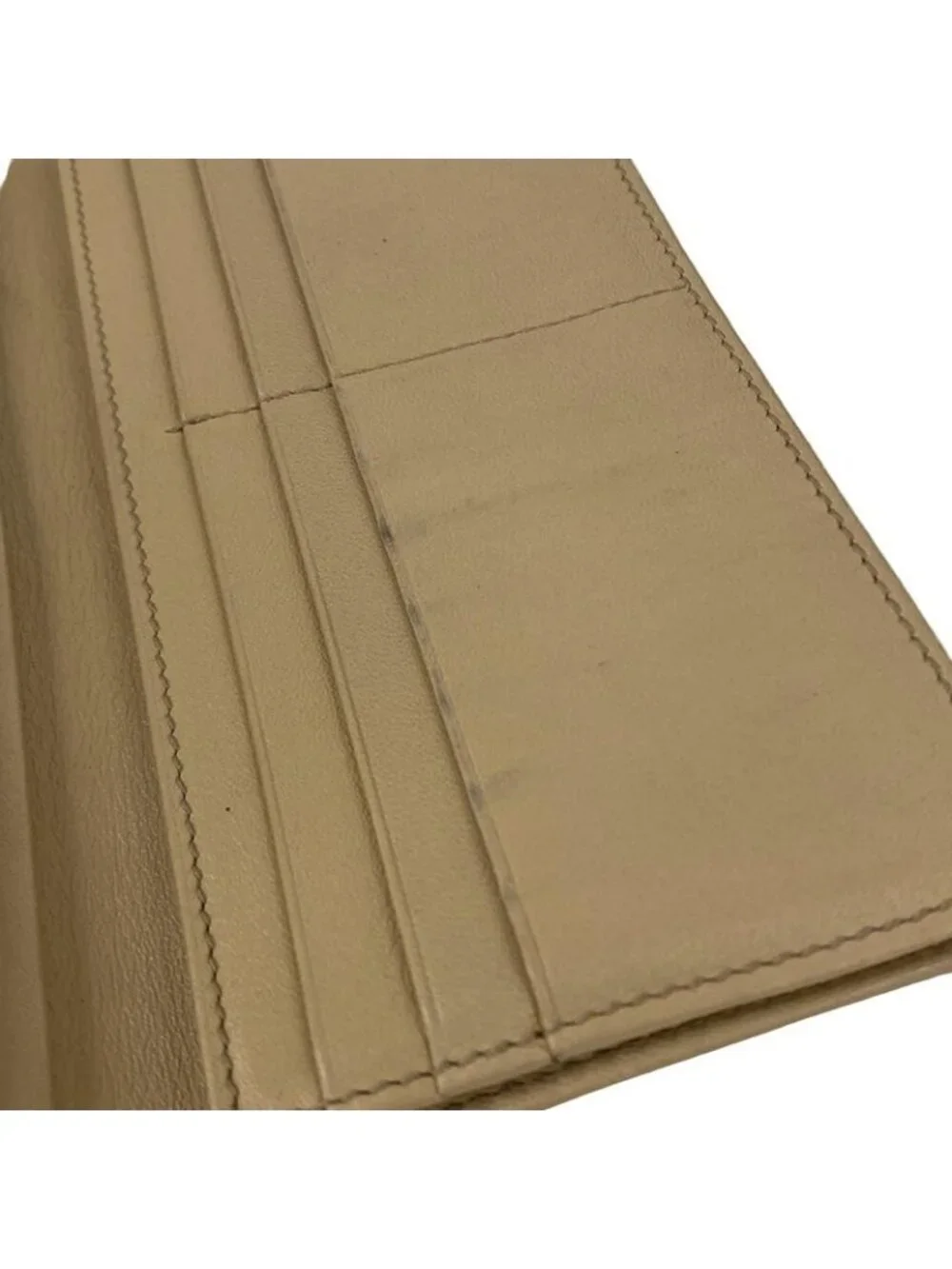 ★SOLD★ Gucci Billfold GG Pattern Interlocking Dark Brown Pink Beige Lame Leather - Picture 7 of 12